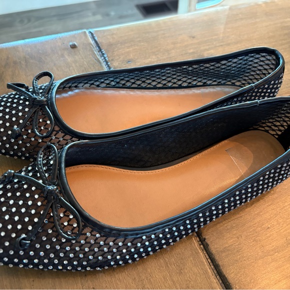 DV by Dolce Vita Shoes - DV by Dolce Vita Black Mesh Studded Flats